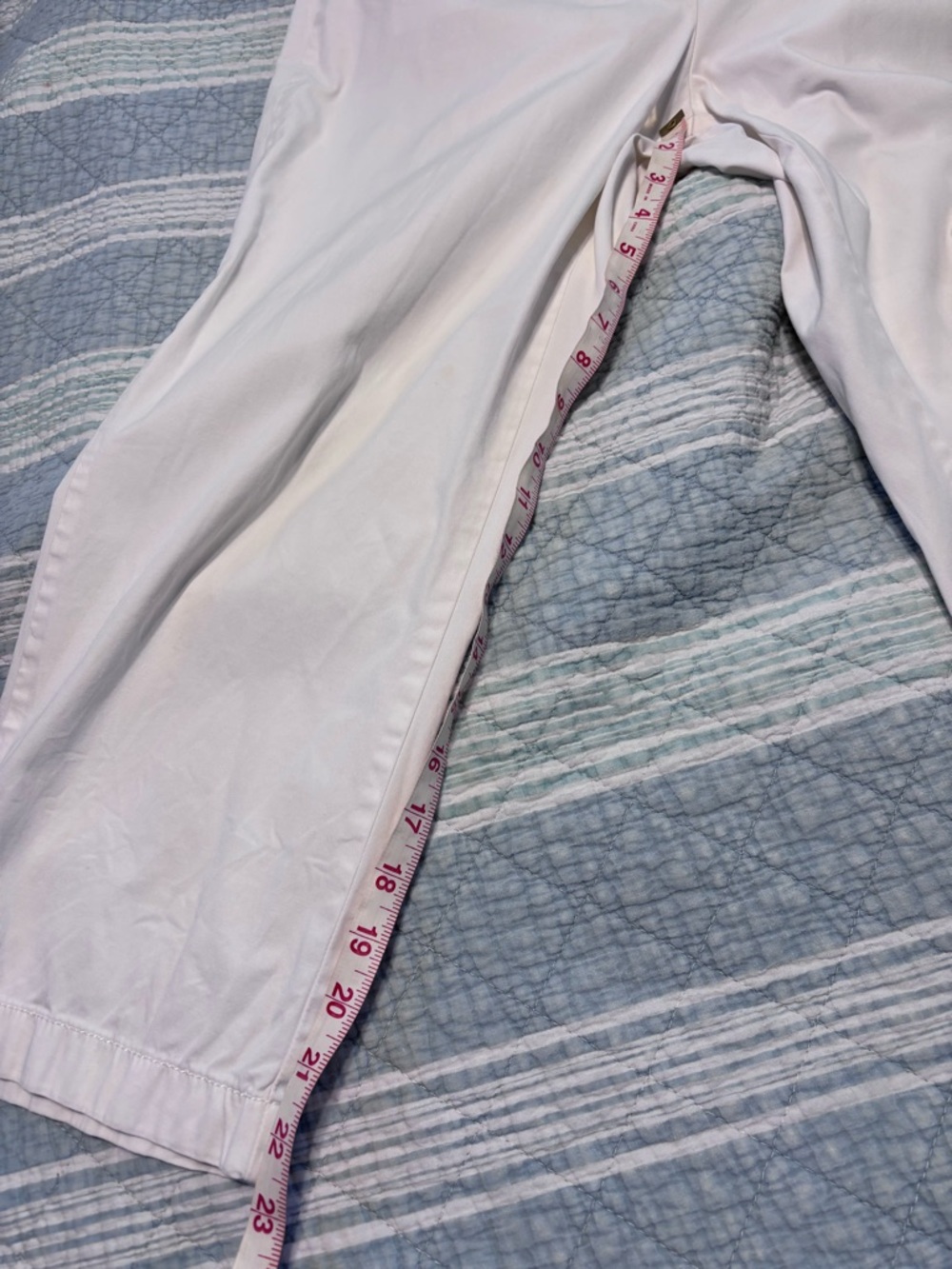 LOFT White Original Crop Pants - Picture 6 of 8